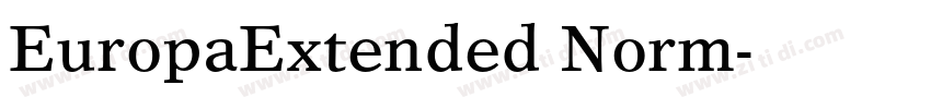 EuropaExtended Norm字体转换